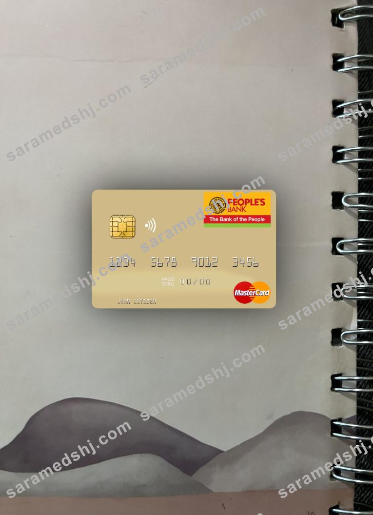 Sri Lanka People’s Bank mastercard photolook front